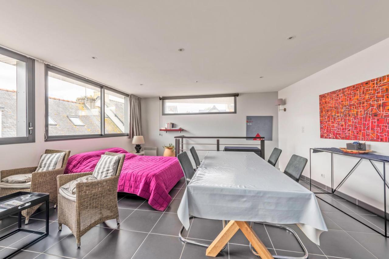 Studio Vue Mer 15M De La Plage Plobannalec Dış mekan fotoğraf